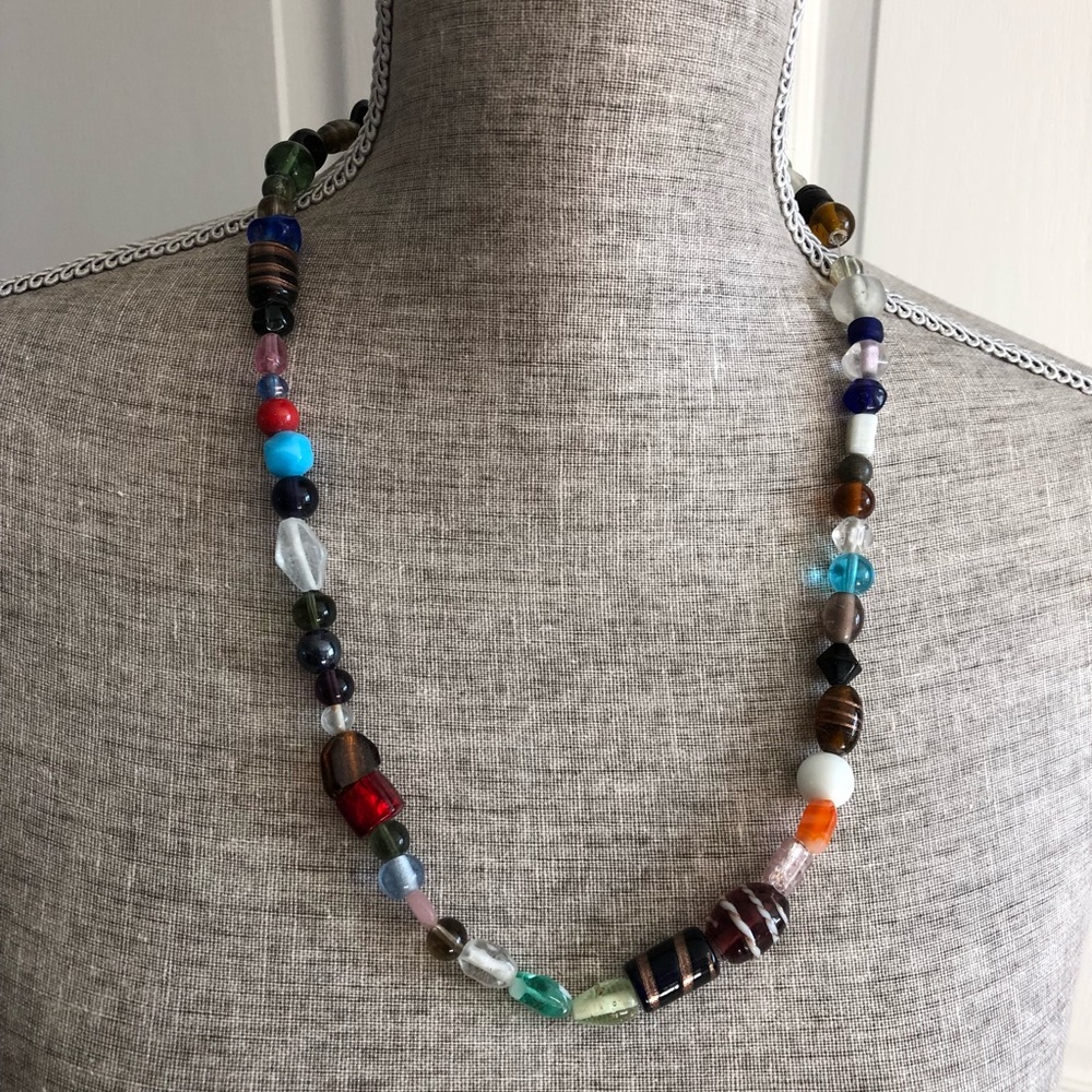 Handmade Multi-Color Beaded Necklace